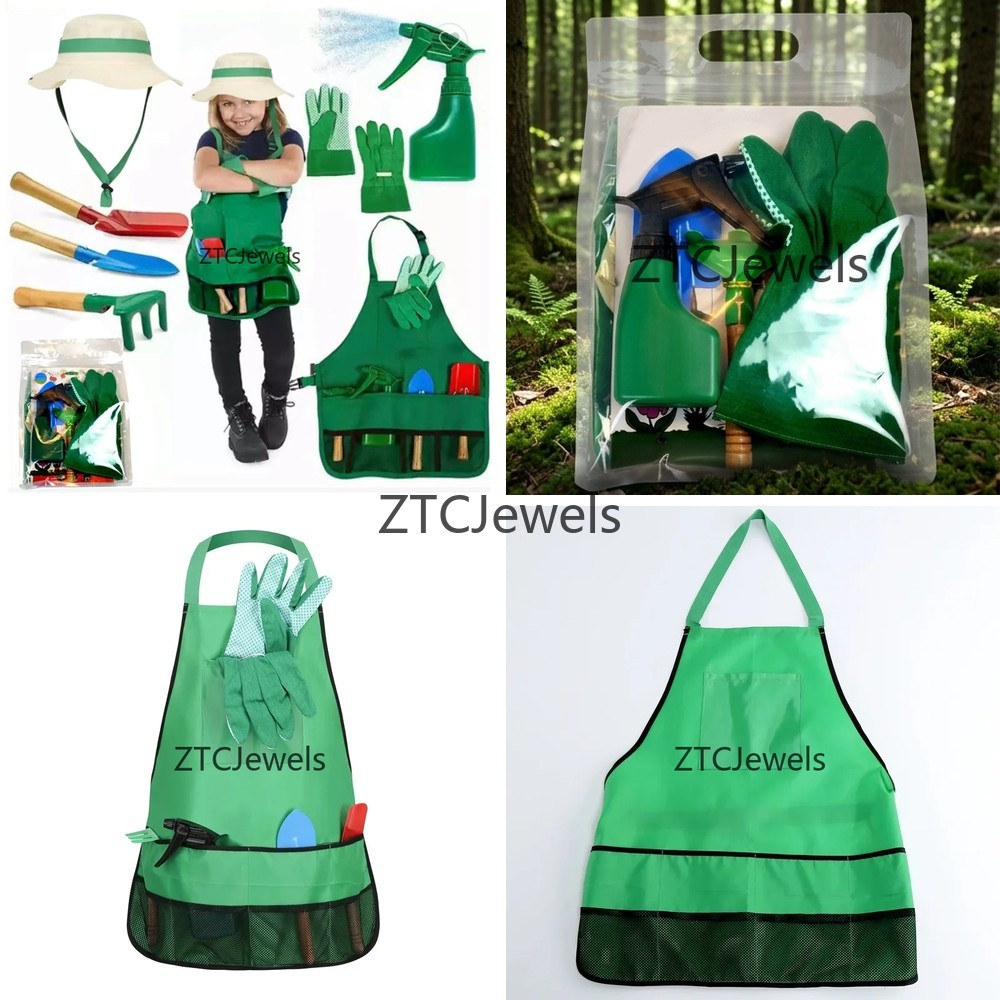 Gardening Tools Girls - Детский садовый фартук с набором инструментов