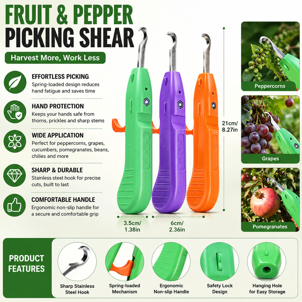 Gardening Tools Vegetables - Многофункциональный инструмент для быстрого сбора фруктов