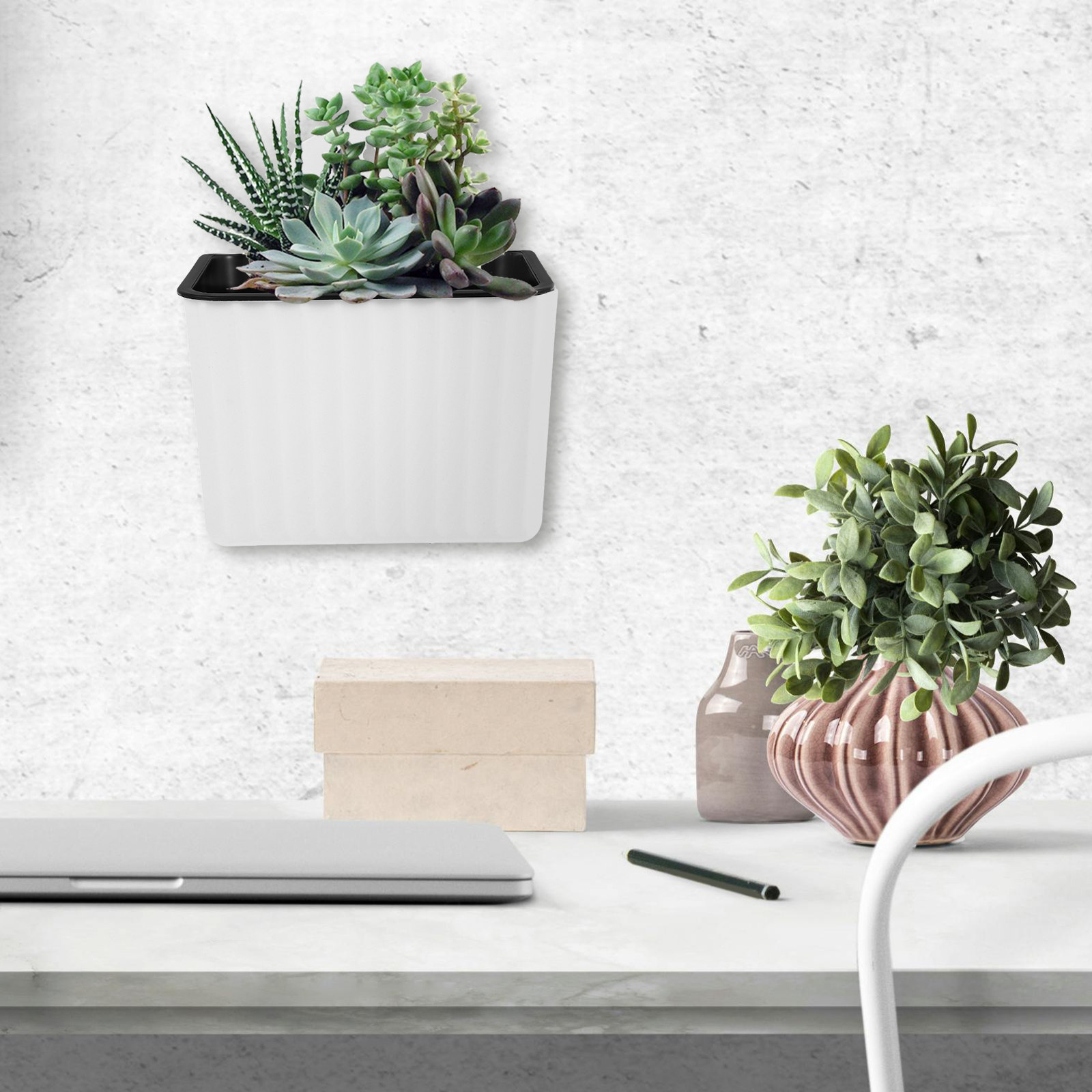 Self-Watering Planter - 2 шт. настенных кашпо с автополивом,