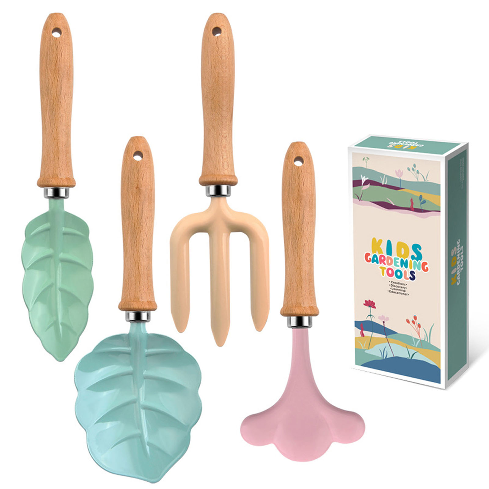 Gardening Tools Girls - Набор для садоводства с деревянной ручкой