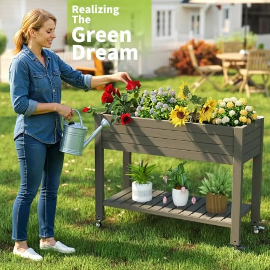 Приподнятая грядка на ножках,  – обзор и цена Self-Watering Planter