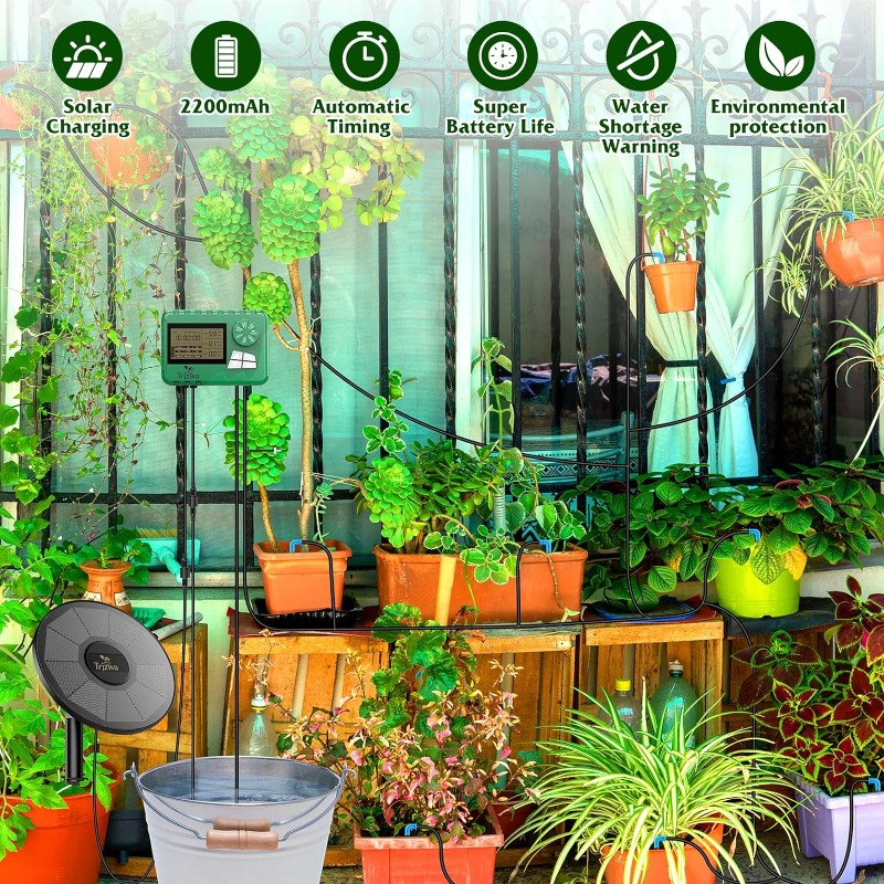 Солнечное ирригационное оборуд – обзор и цена Automatic Plant Waterer