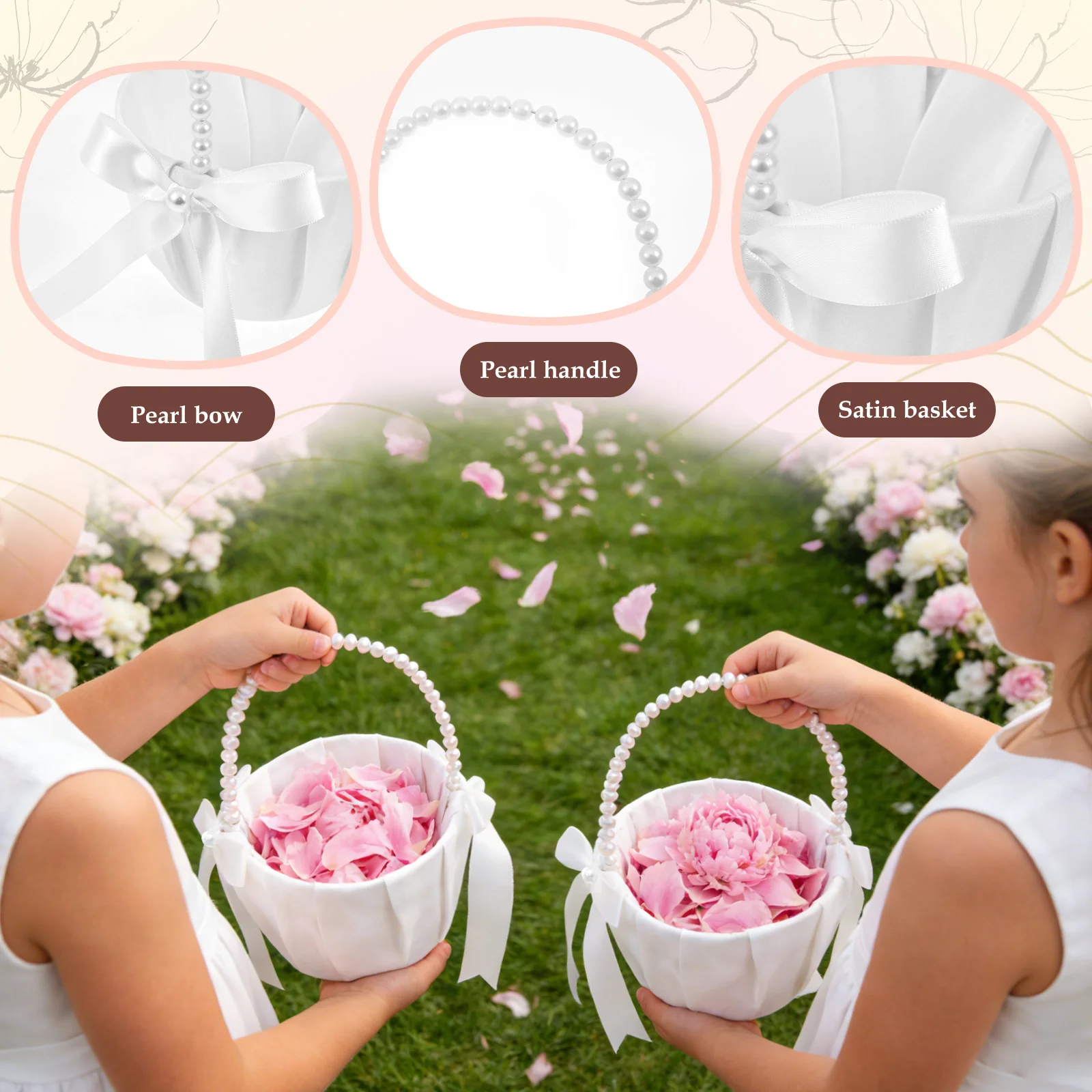 2 шт. свадебные корзинки для ц – обзор и цена Gardening Tools Girls