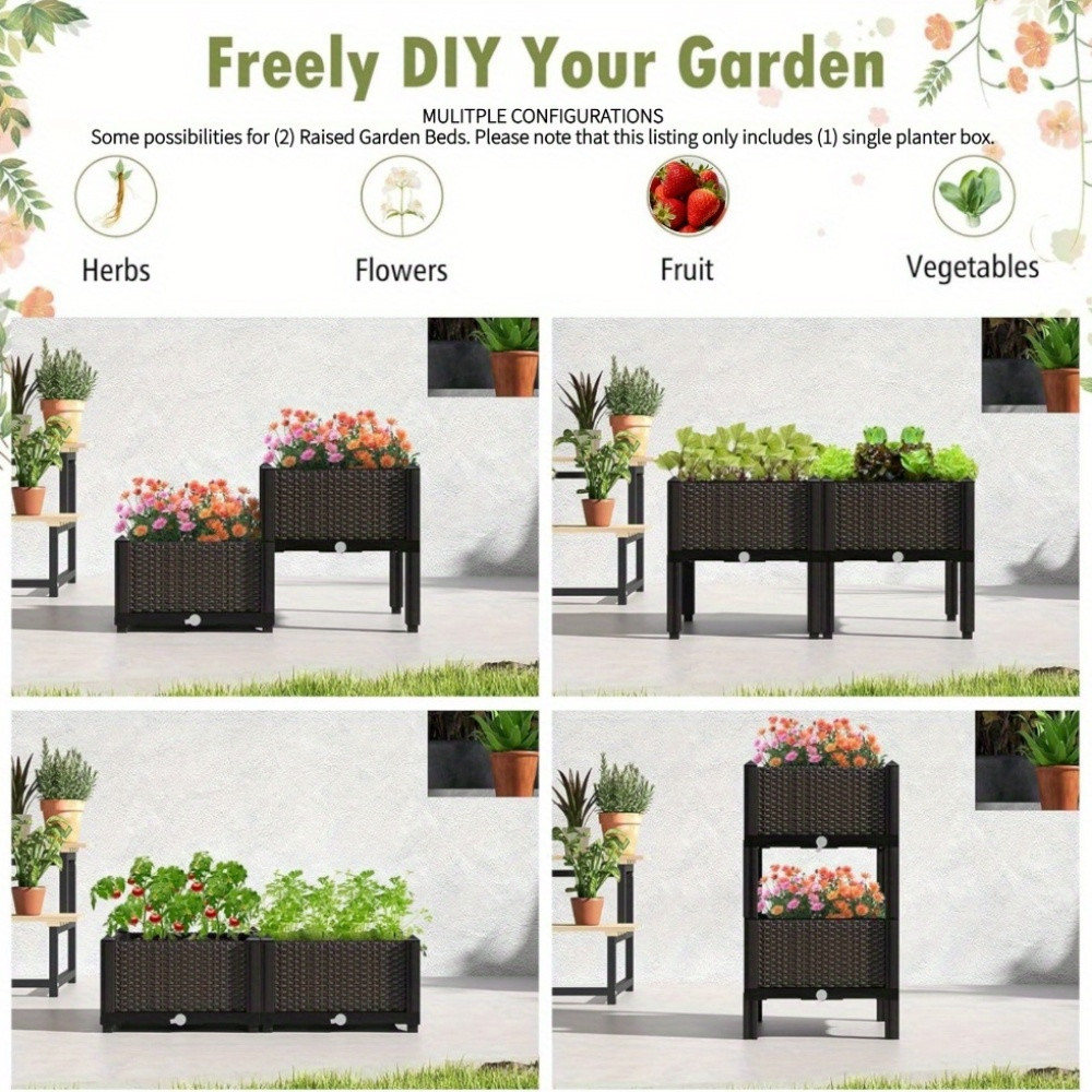 Приподнятая грядка для сада, в – обзор и цена Self-Watering Planter